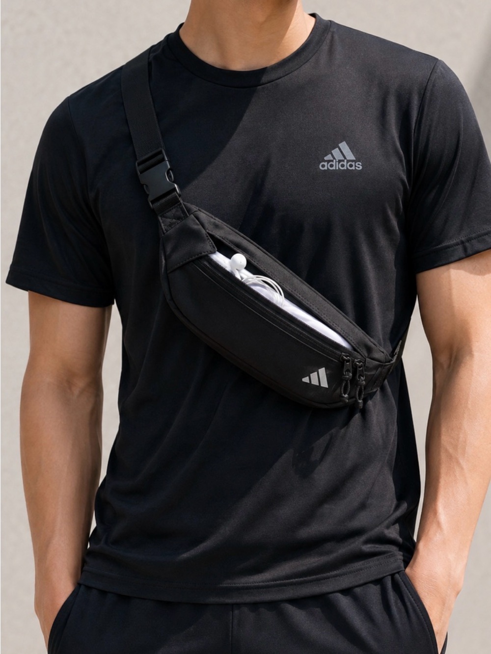 adidas Performance Running Belt Waist Pack Black
